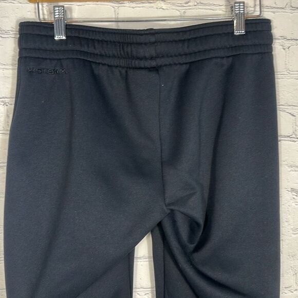 Under Armour Semi Fitted Black Sweat Athletic Storm Pants size M Medium - Picture 4 of 10